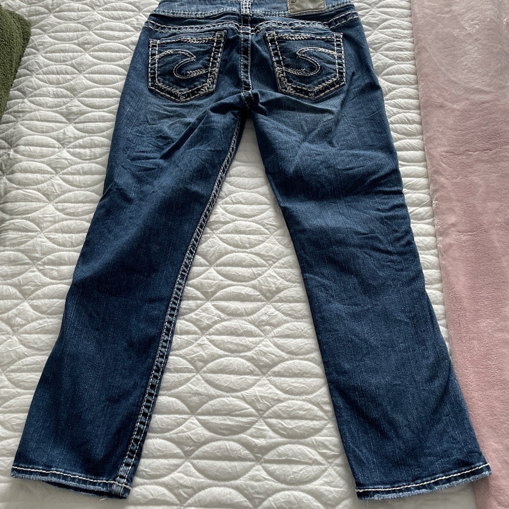 Denim capris